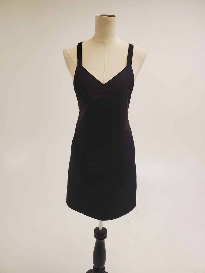 Style # 120V Cross Back V- Neck Short Apron
