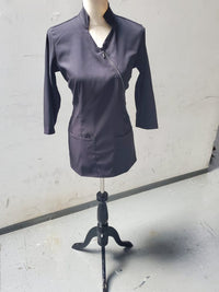 Style #1200B  Asymmetrical Rhinestone Zipper Jacket