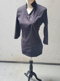 Style #1200B  Asymmetrical Rhinestone Zipper Jacket