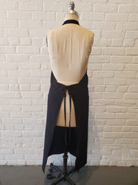Style #635B Long V-Neck Chaps Apron with Rhinestone Zipper