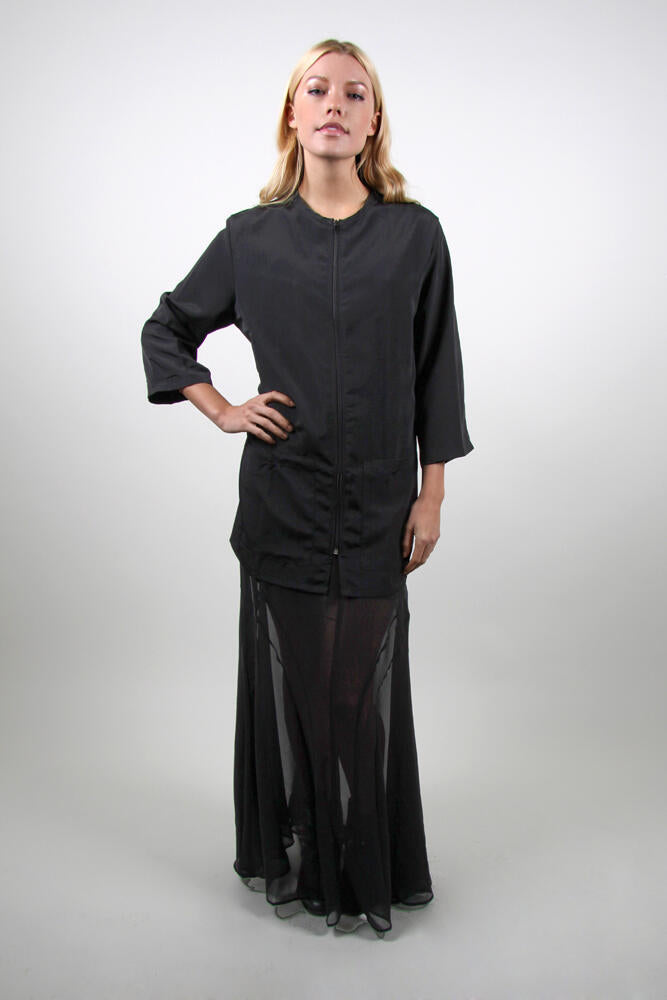Style #95 Zip Front Smock - No Collar