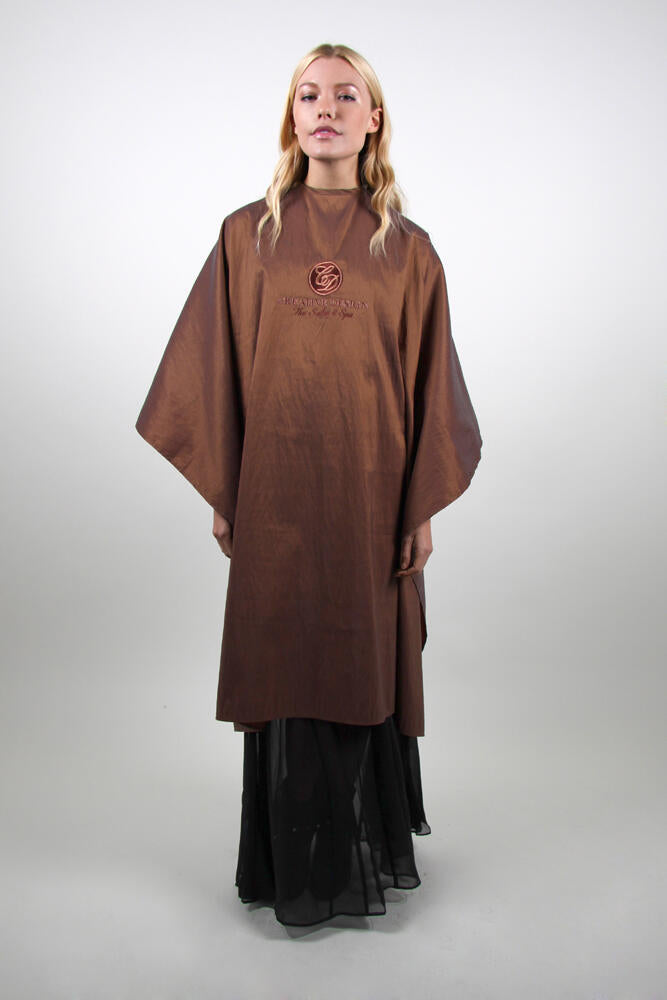 Style #900 Cutting Cape in Silkara Iridescent