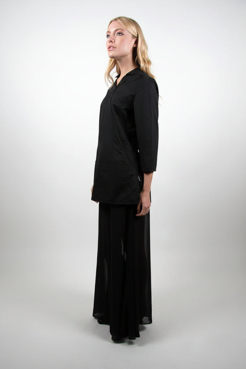 Style #1200  Asymmetrical Zipper Jacket