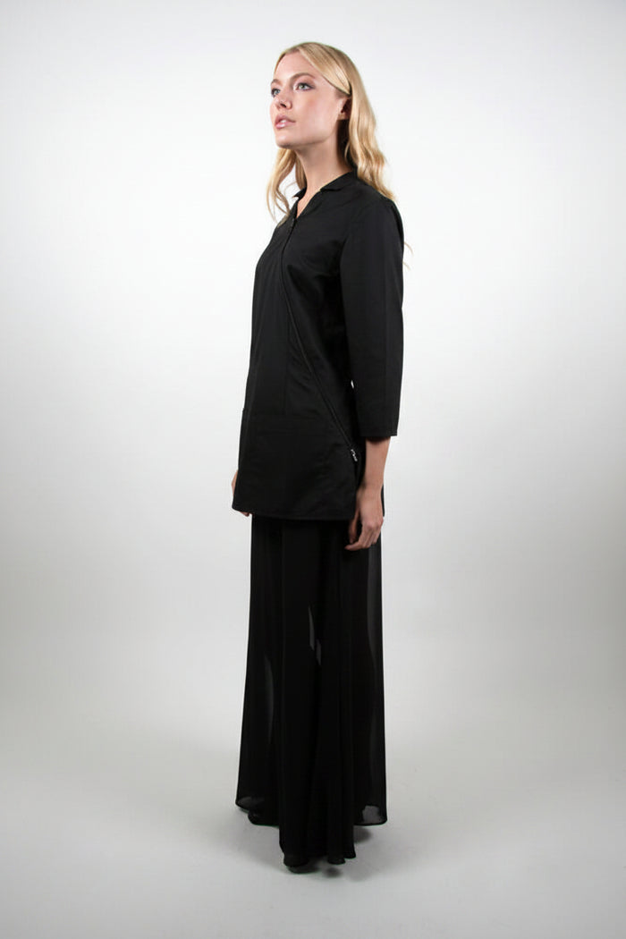 Style #1200  Asymmetrical Zipper Jacket
