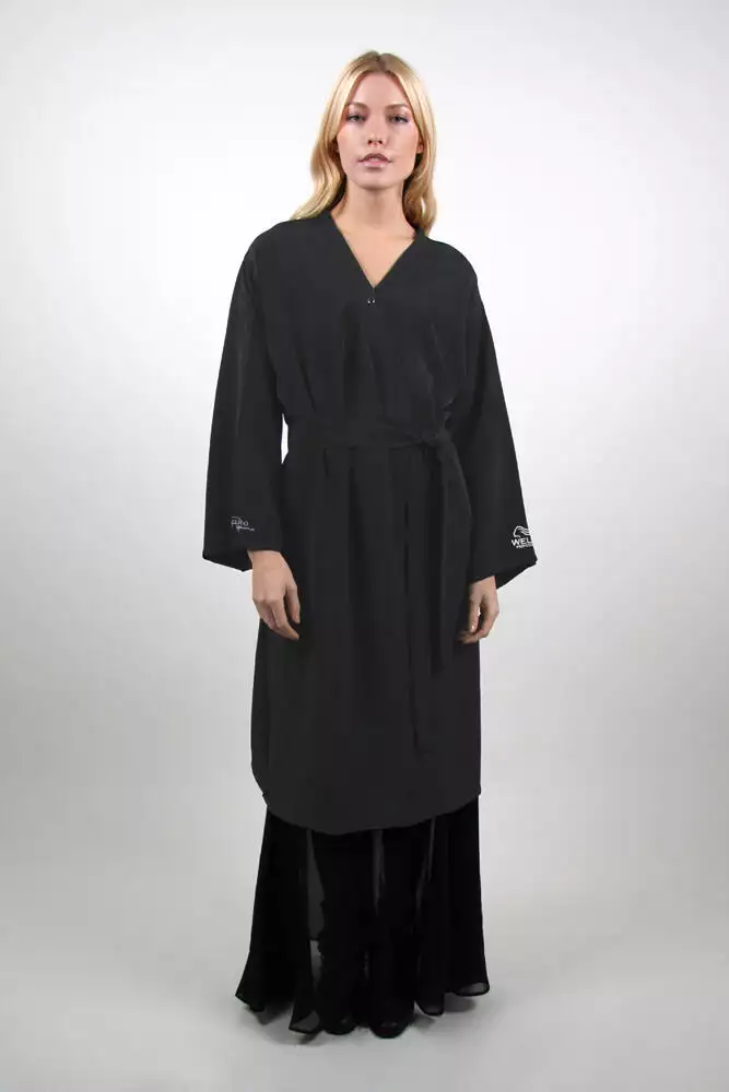 Black long hotsell sleeve kimono