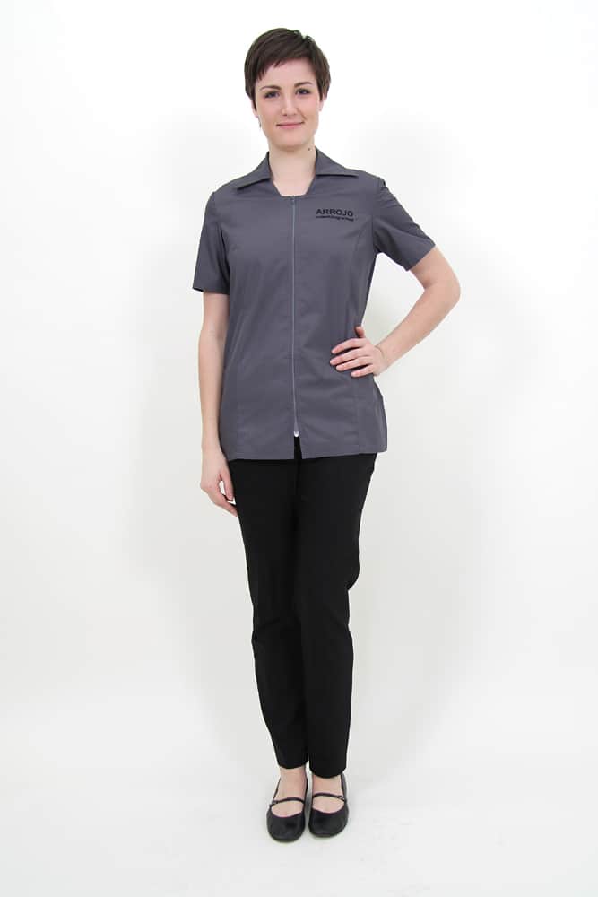Style #1270 Zip Front Smock with Collar