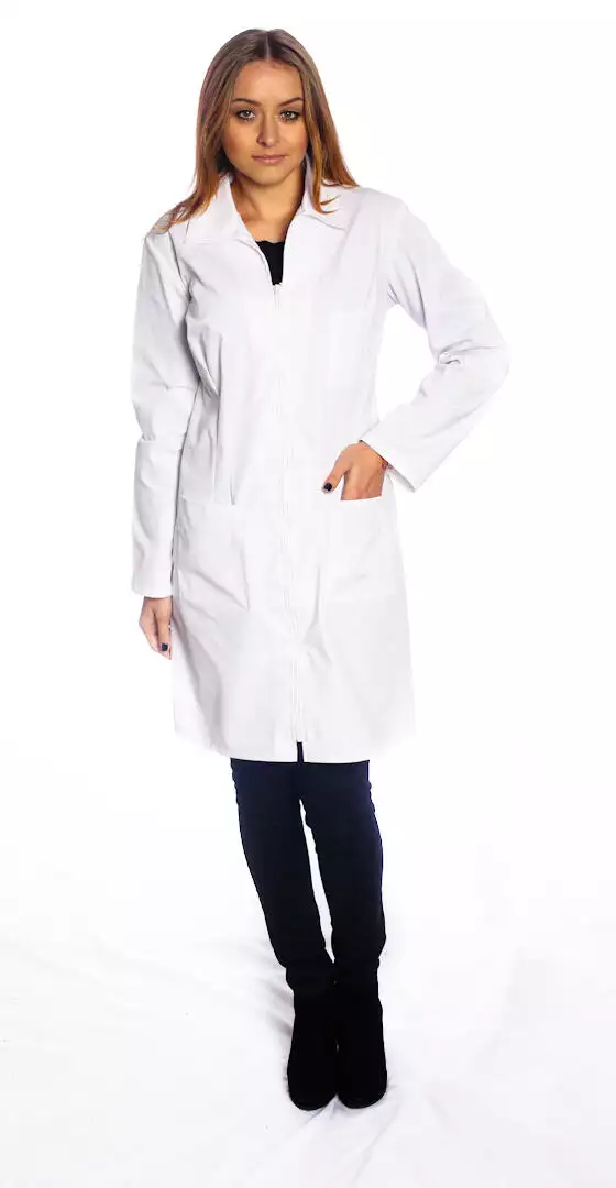 Ladies fitted lab jacket style # 1805