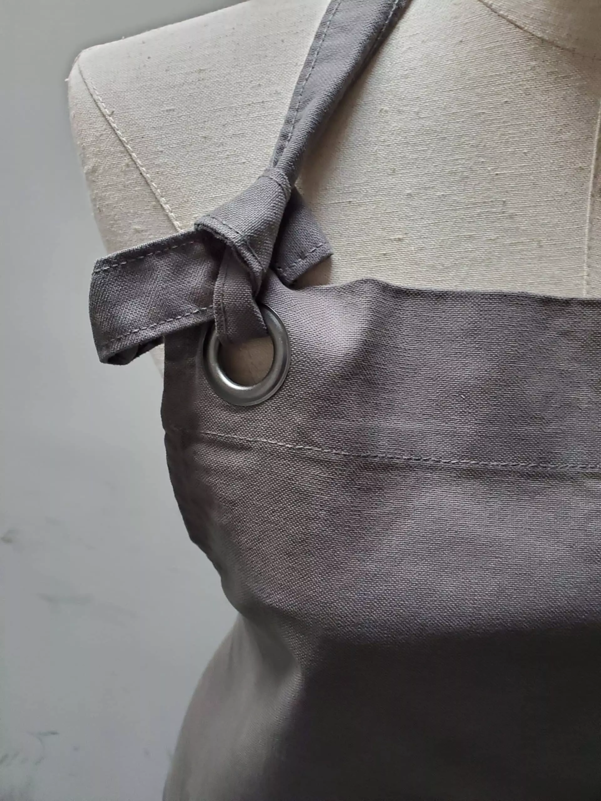 Grey denim apron style # 2200