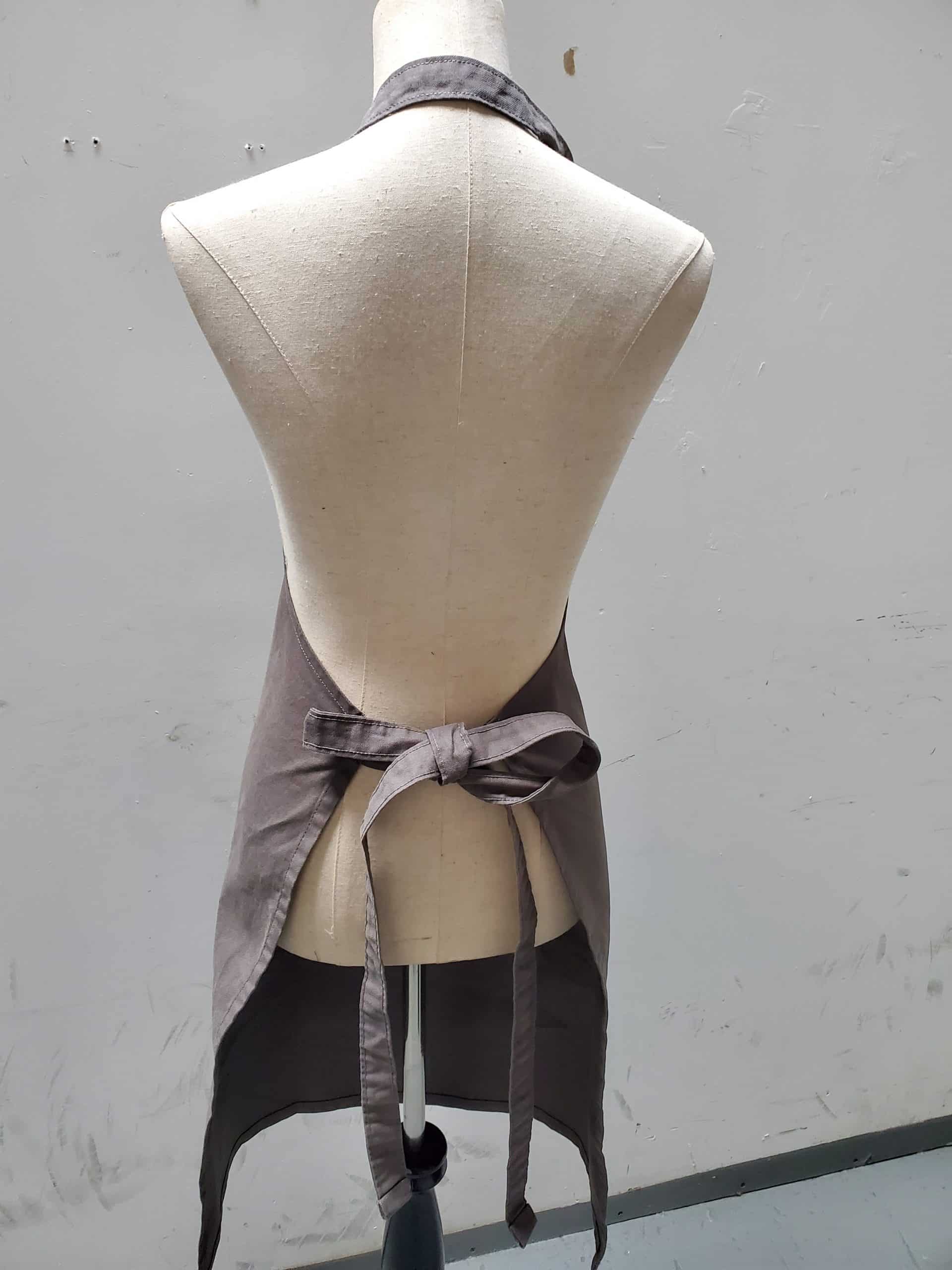 Grey denim apron style # 2200