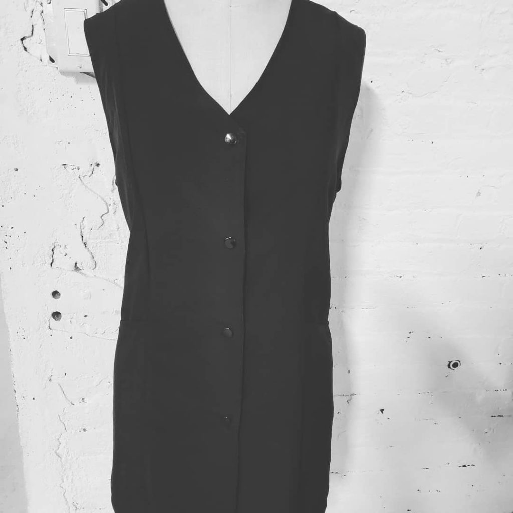 Mesh back long fitted vest Style # 1230V