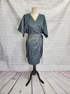 Style #85N Kimono Style Wrap Front in Nylon / Poly Iridescent Silkara
